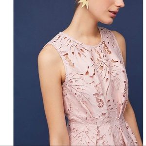 ❌ SOLD NWT Anthropologie Eva Franco Palm leaf cut out lace dress 2